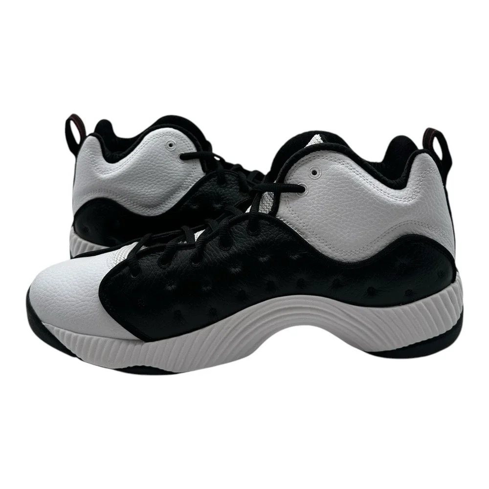 Jordan Jumpman Team II Basketball Shoes Men 10.5 White Black Sneakers 819175-010